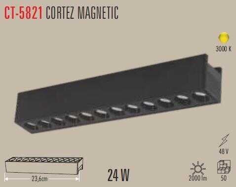 Cata CT-5821 24W Cortez Magnetic Ray Spot Armatür Günışığı