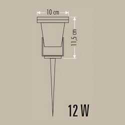 Cata Ct-7304 15W Power Ledli Bahçe Kazığı (Günışığı)
