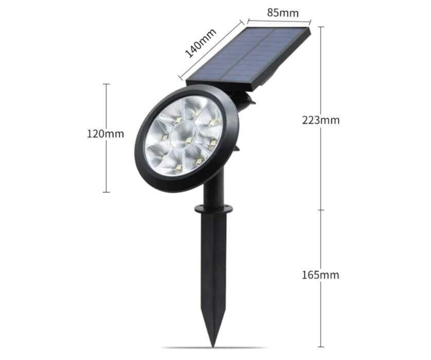 Cata CT-7320 18W Solar Çim Armatürü Beyaz Işık