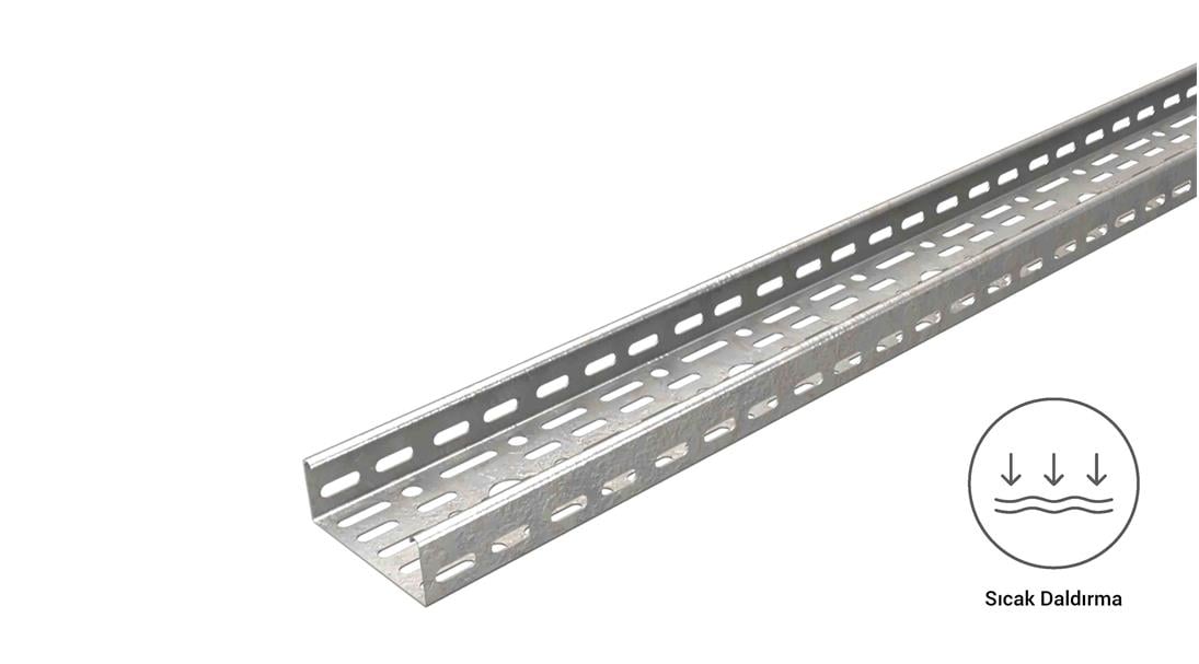 Eae 40 Cty 100 - Sıcak Daldırma Kablo Kanalı (100X40X0.8mm) 