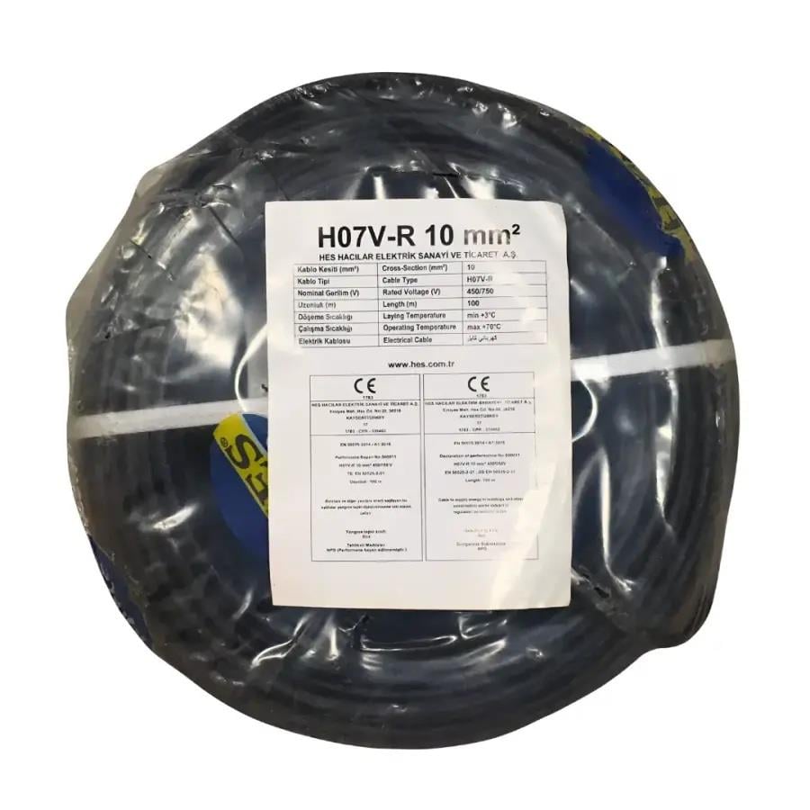 Hes Nya Kablo 10 mm² Siyah ( H07v-R )