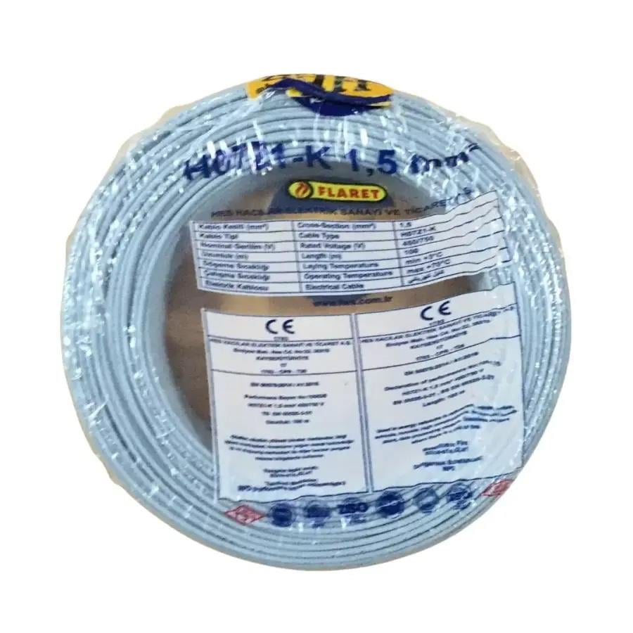 Hes Nyaf Kablo 1,5 Mm Gri (H07z1-K) Halojen Free