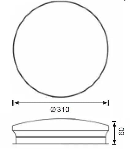 Jupiter 18W Sensörlü Led Armatürü 3000K