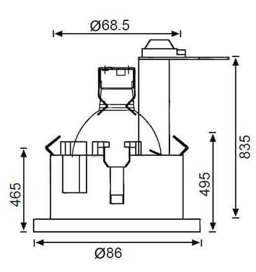 Jupiter JH680 Camlı Banyo Spot