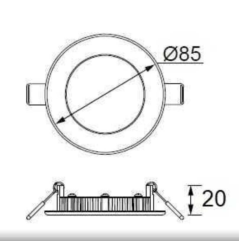 Jupiter LD470N 3W Yuvarlak Led Panel 4000k Günışığı