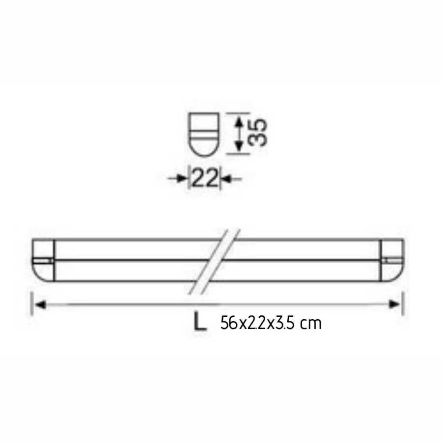 Jupiter LE495 S 7W Led'li 56cm Gizli Işık Armatürü 3000K Günışığı