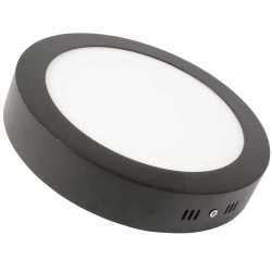 Lamptime 16W Sıva Üstü Slim Downlight 6500k Yuvarlak Siyah Gövde