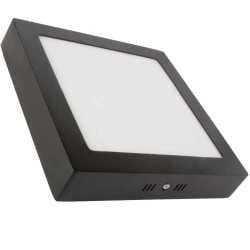 Lamptime Sıva Üstü Slım Downlıght 24w 6500k Kare Siyah Gövde