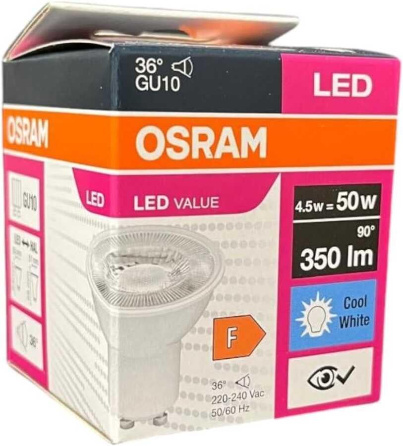 Osram 4,5 W940 GU10 4000K Dim Edilebilir