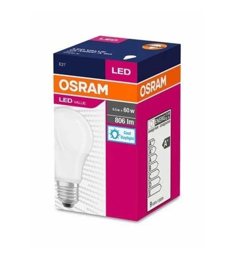 OSRAM - Led Value CLA60 8,5W E27 Duy Ampul 6500K Beyaz Işık