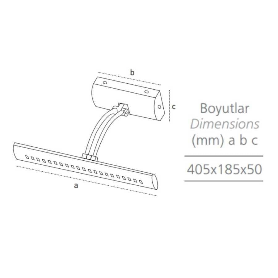 Pelsan 7W Tablo Apliği Guardi 4000K 204551