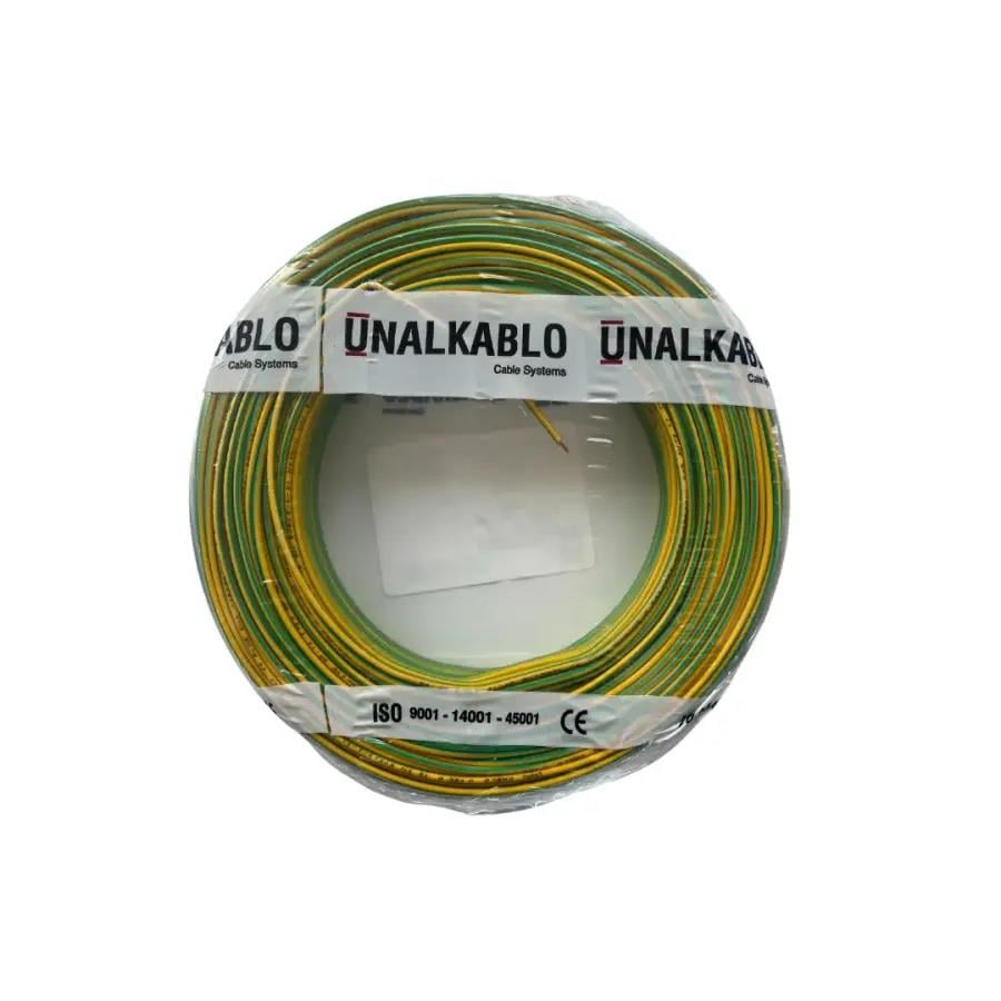 Ünal Nya Kablo 1,5 mm² Sarıyeşil ( H07V-U )