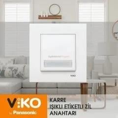Viko Karre Beyaz Işık Etkt Zil 24v Ç.B. (Çerçeve Hariç) 90960027