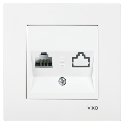 Viko Karre/Meridian Beyaz Tekli Data Cat6 Mekanizma (Çerçeve Hariç) 90967078