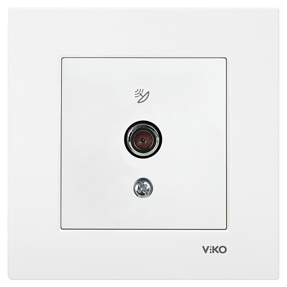Viko Karre/Meridian Beyaz Uydu Prizi F Konnektör - 10 Db Mekanizma (Çerçeve Hariç) 90967038