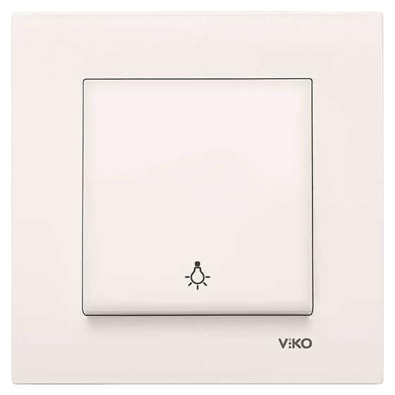 Viko Karre/Meridian Krem Light Mekanizma (Çerçeve Hariç) 90967203