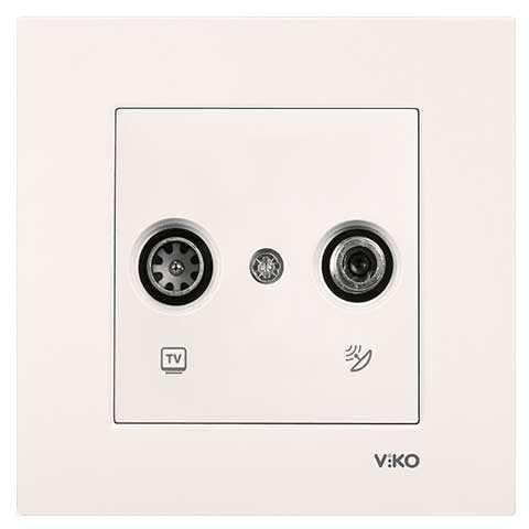 Viko Karre/Meridian Krem Tv-Sat Geçişli Mekanizma ( Çerçeve Hariç ) 90967287