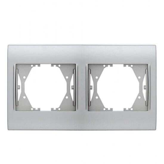 Viko Thea/Panasonic Thea Blu Chrome Matt + Beyaz İkili Çerçeve