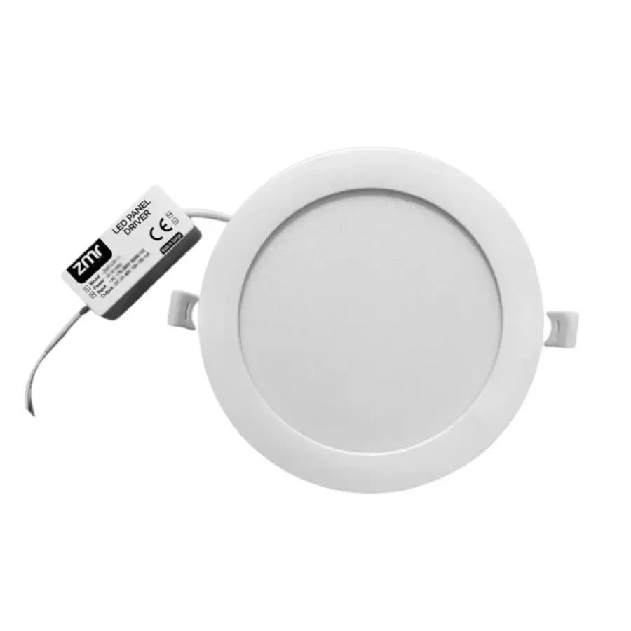 ZMR 18W Beyaz Kasa Slim Yuvarlak Panel 6500K
