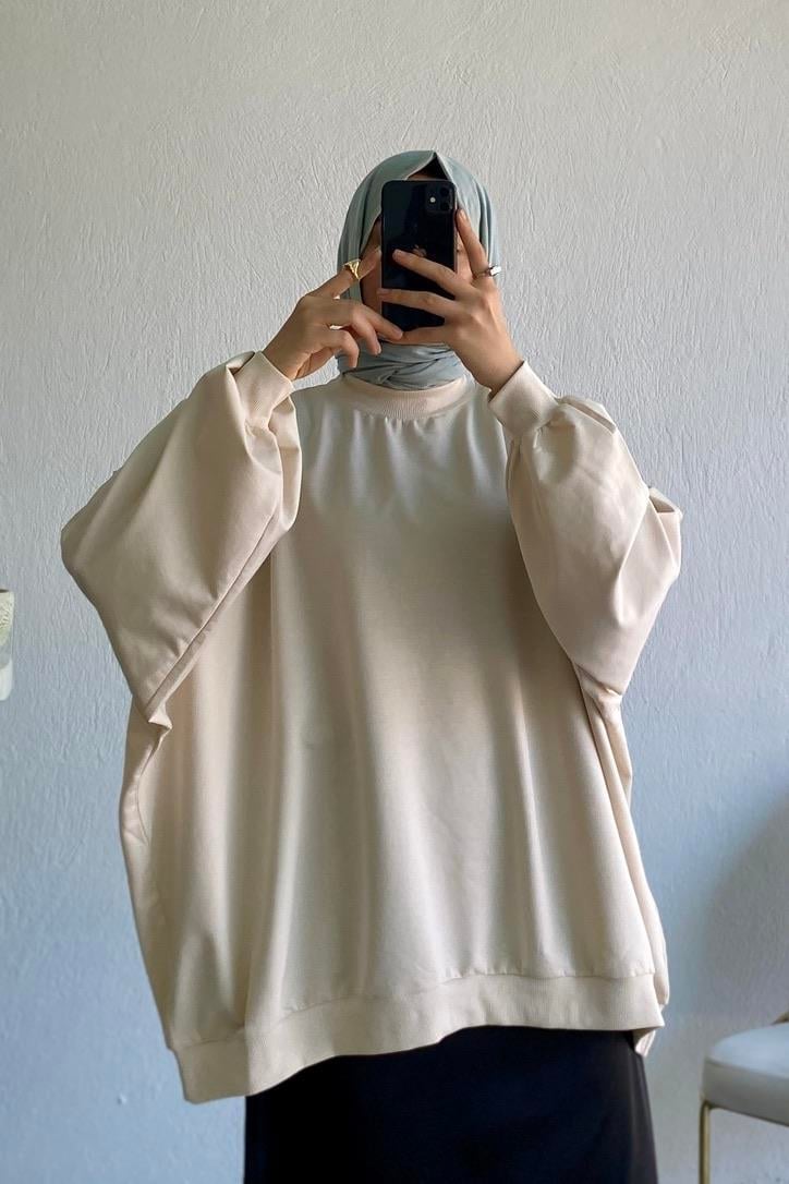 Oversize Sweat Krem