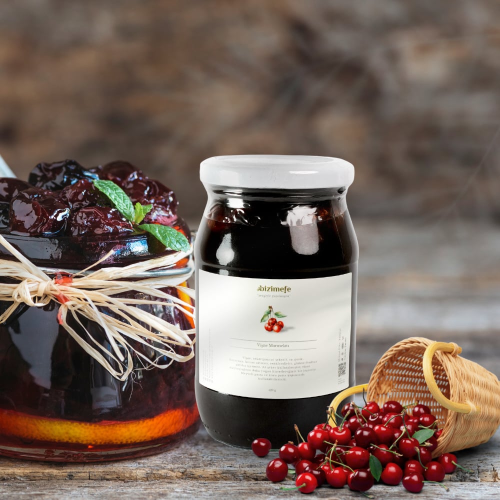 Bizimefe Doğal Vişne Marmelatı 400 gr