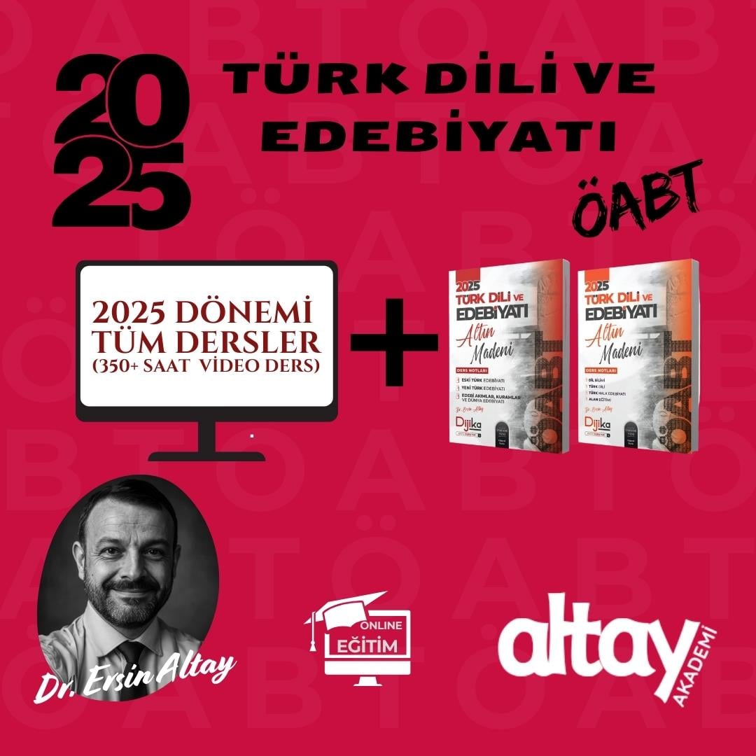 2025 EDEBİYAT ÖABT TÜM DERSLER VİDEO PAKET