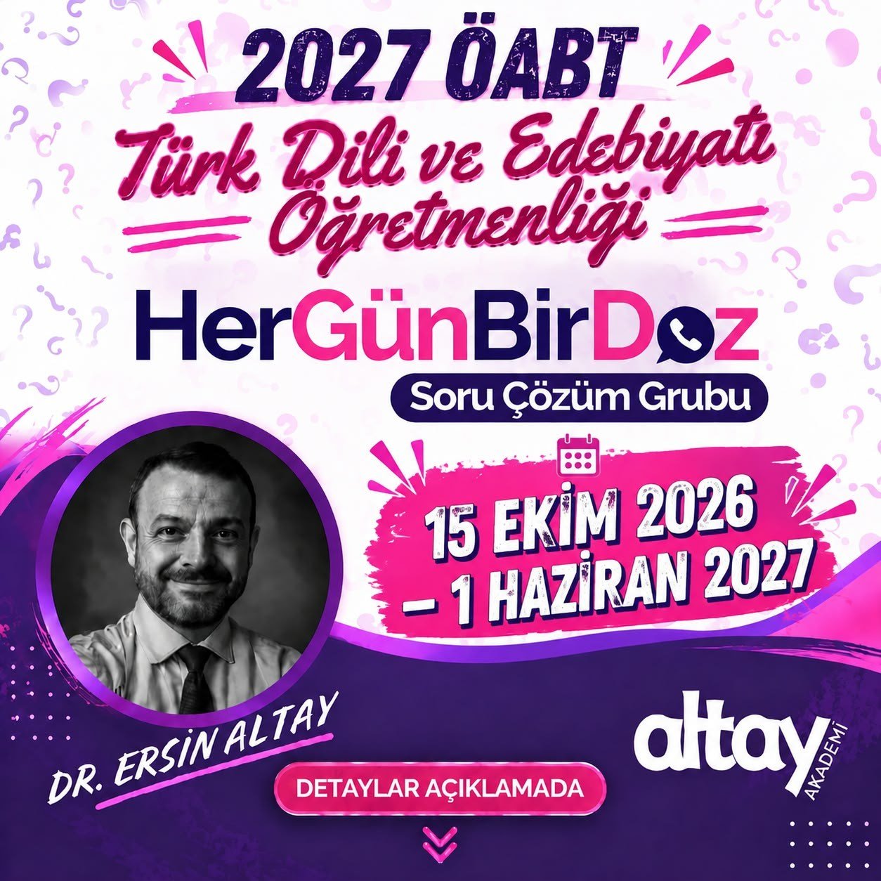 2027 EDEBİYAT ÖABT HERGÜNBİRDOZ SORU ÇÖZÜM GRUBU