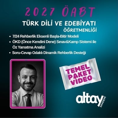 2027 ÖABT TÜRK DİLİ VE EDEBİYATI ÖĞRETMENLİĞİ TEMEL DERS PAKETİ VİDEO 