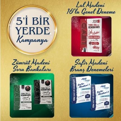 TÜRK DİLİ VE EDEBİYATI ÖABT BEŞİ BİR YERDE KİTAP SETİ