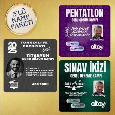 TÜRK DİLİ VE EDEBİYATI ÖABT ÜÇLÜ KAMP PAKETİ