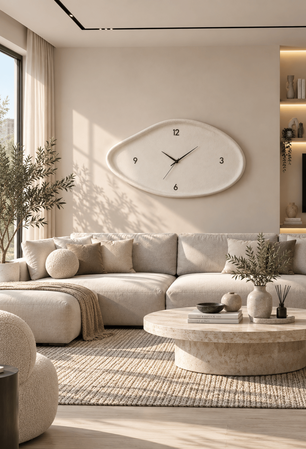 Yeni Sezon Royel Serisi & Dekoratif Duvar Saati 53 x 95 cm