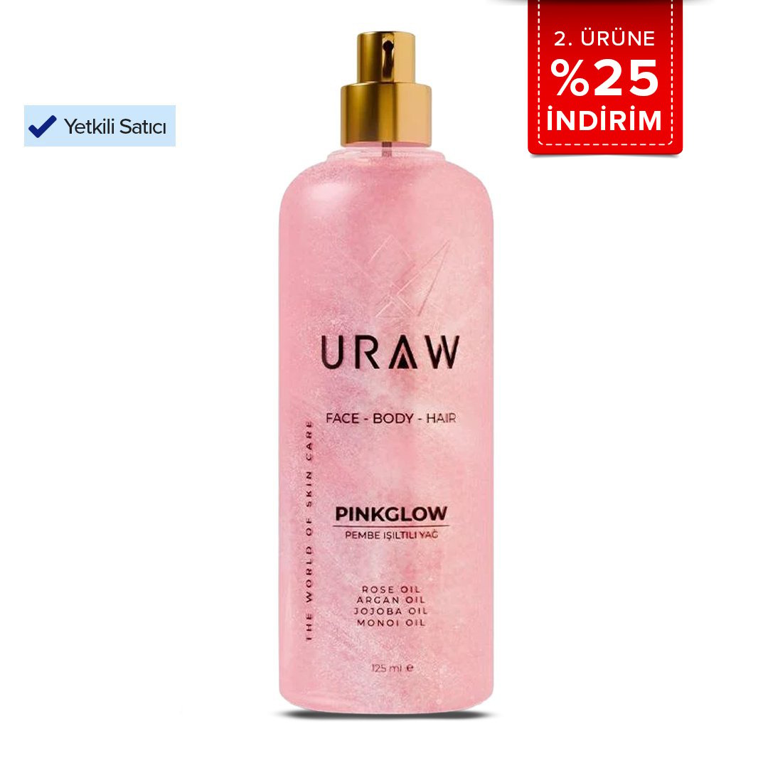Pink Glow Pembe Işıltılı Yağ | Yüz, Vücut ve Saç İçin Çok Amaçlı Bakım Yağı