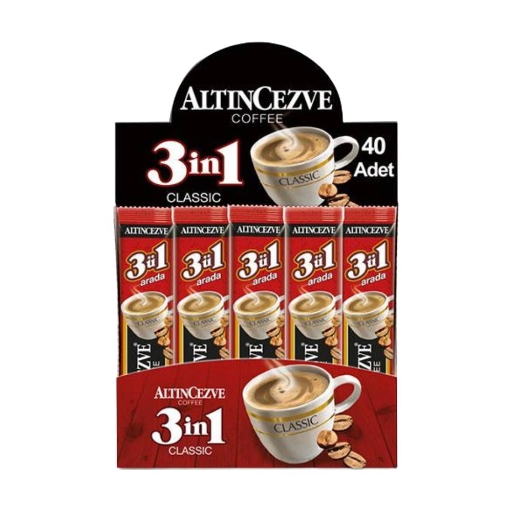 3ü1 Arada | Üçü bir arada Classic 40′ lı Paket (Tek İçimlik) 15 Gr x 40 Adet