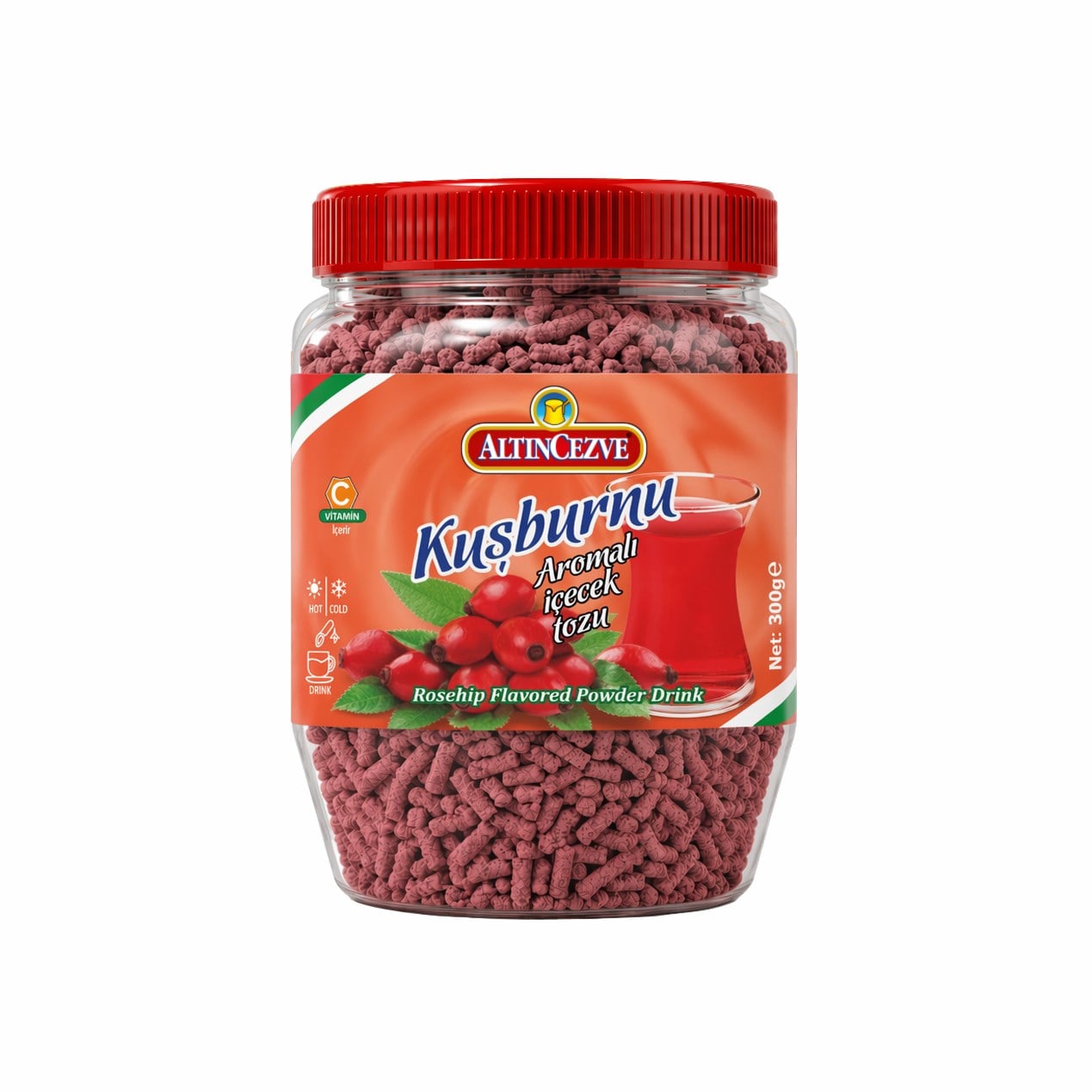 Granül Kuşburnu Aromalı Içecek Tozu 300 gr