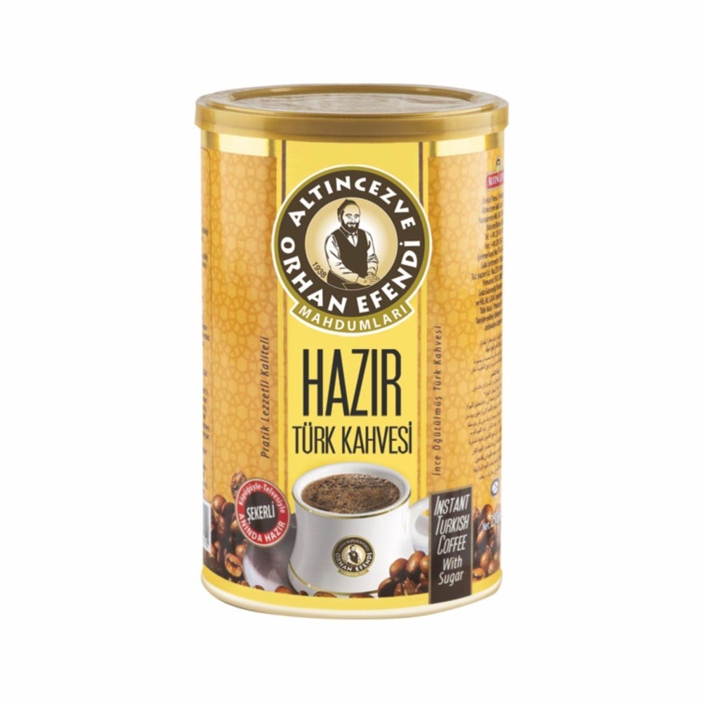 Altıncezve Orhan Efendi Hazır Türk Kahvesi Şekerli Teneke 500 Gr