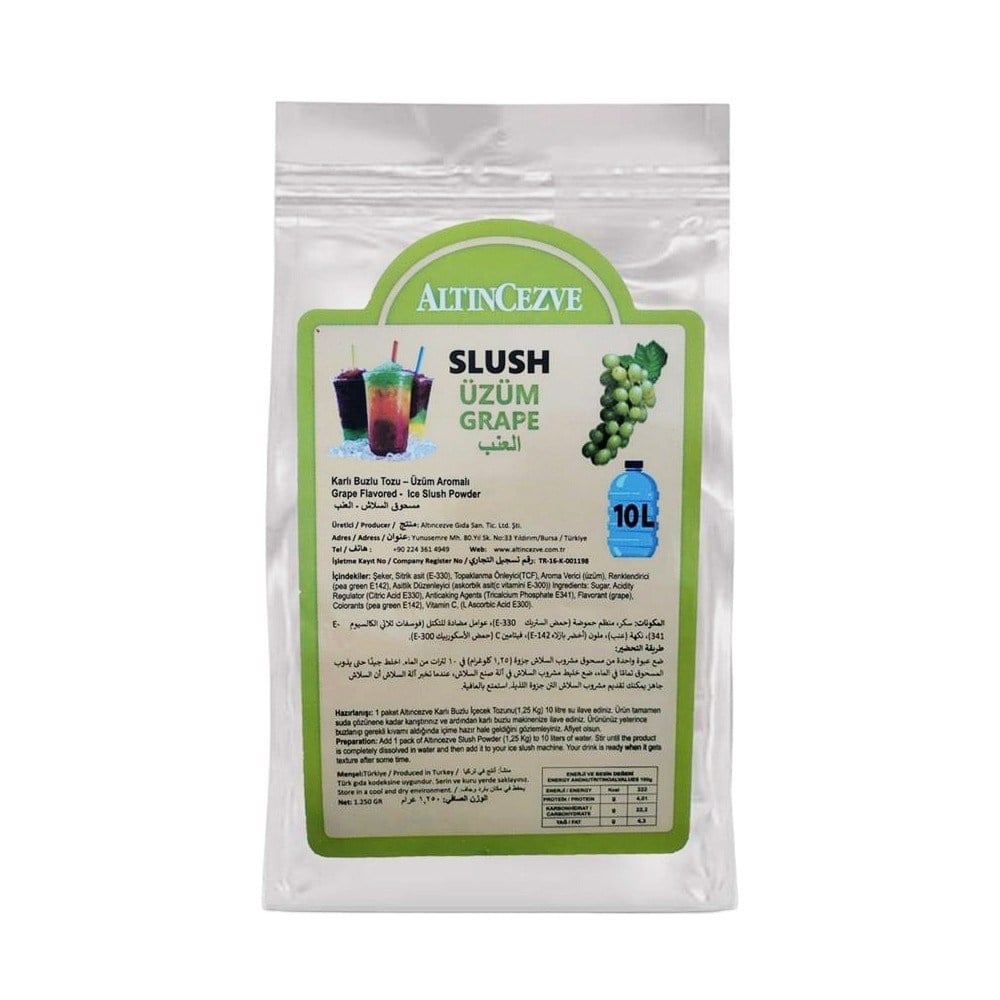 Ice Slush Karlı Buzlu Karlama Tozu Buzlaş | Üzüm 1.250 Gr - 10 L