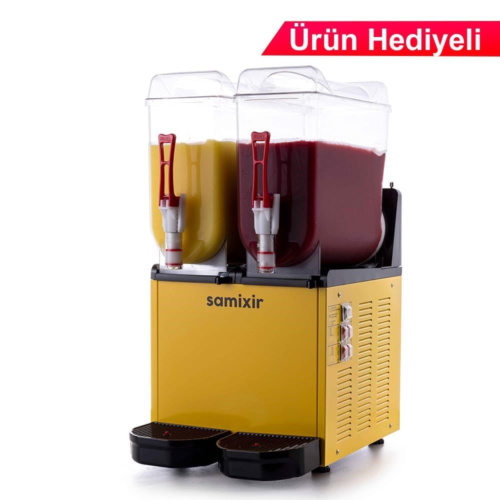 Samixir Twin Slush Buzlaş Dispenseri, 12+12 lt 