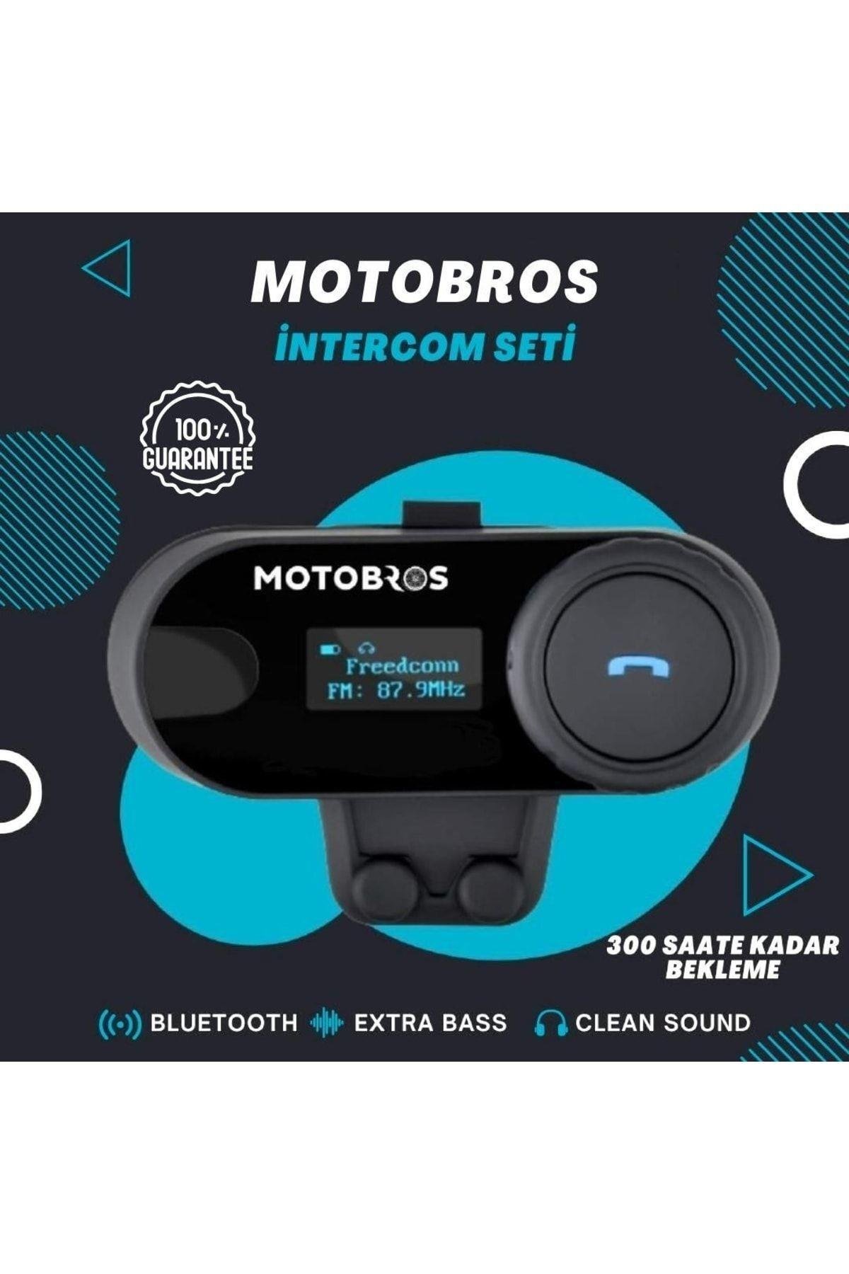 5.0 Bluetooth Su Geçirmez Interkom Uzun Şarj Süresi Güçlü Bass Ve Tizler (FM RADYOLU)
