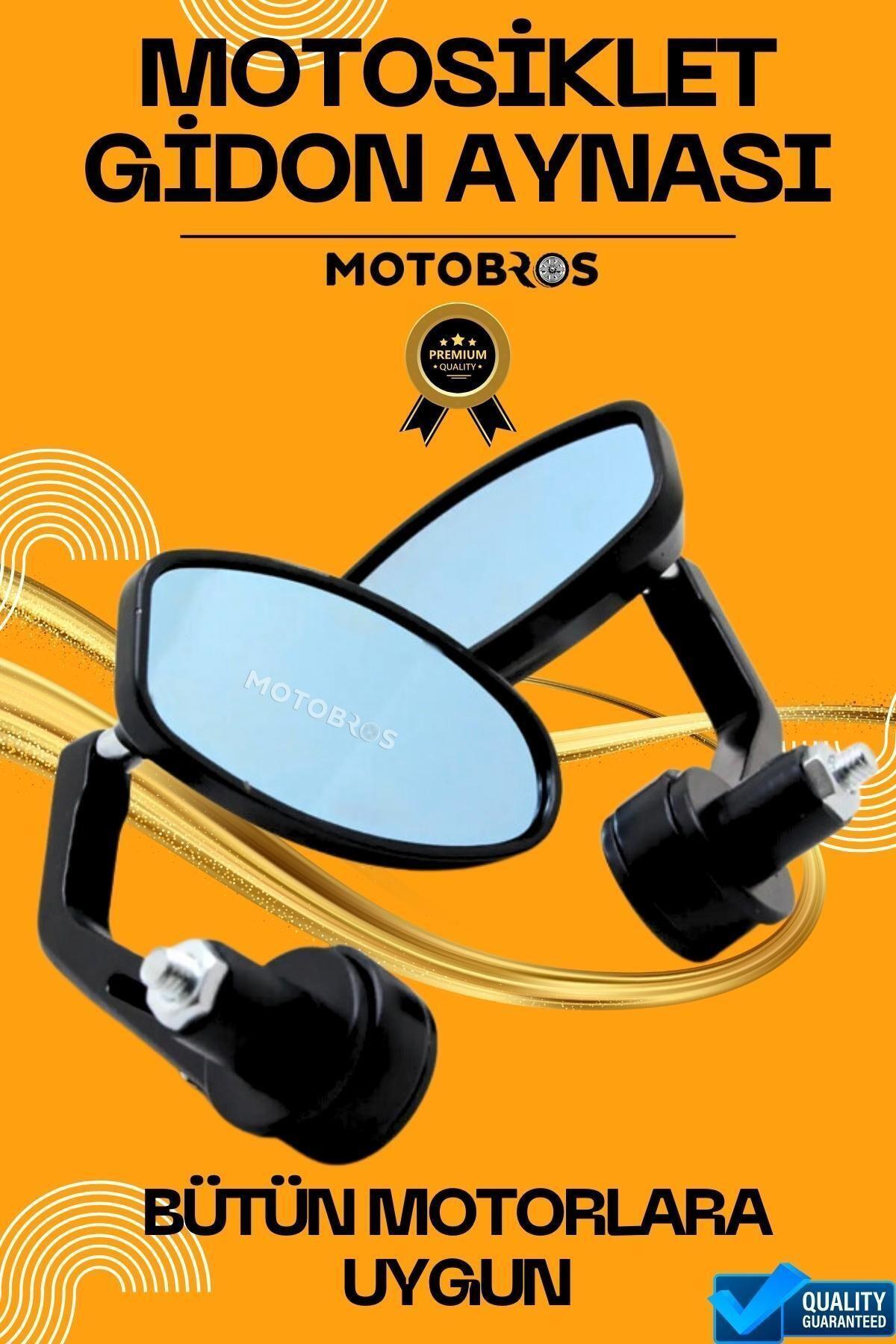 C-95 Gidon Direksiyon Ayna Seti Tüm Motorlara Uygun ÖZEL CAM (GENİŞ GÖRÜŞ AÇISI) GİDON AYNASI