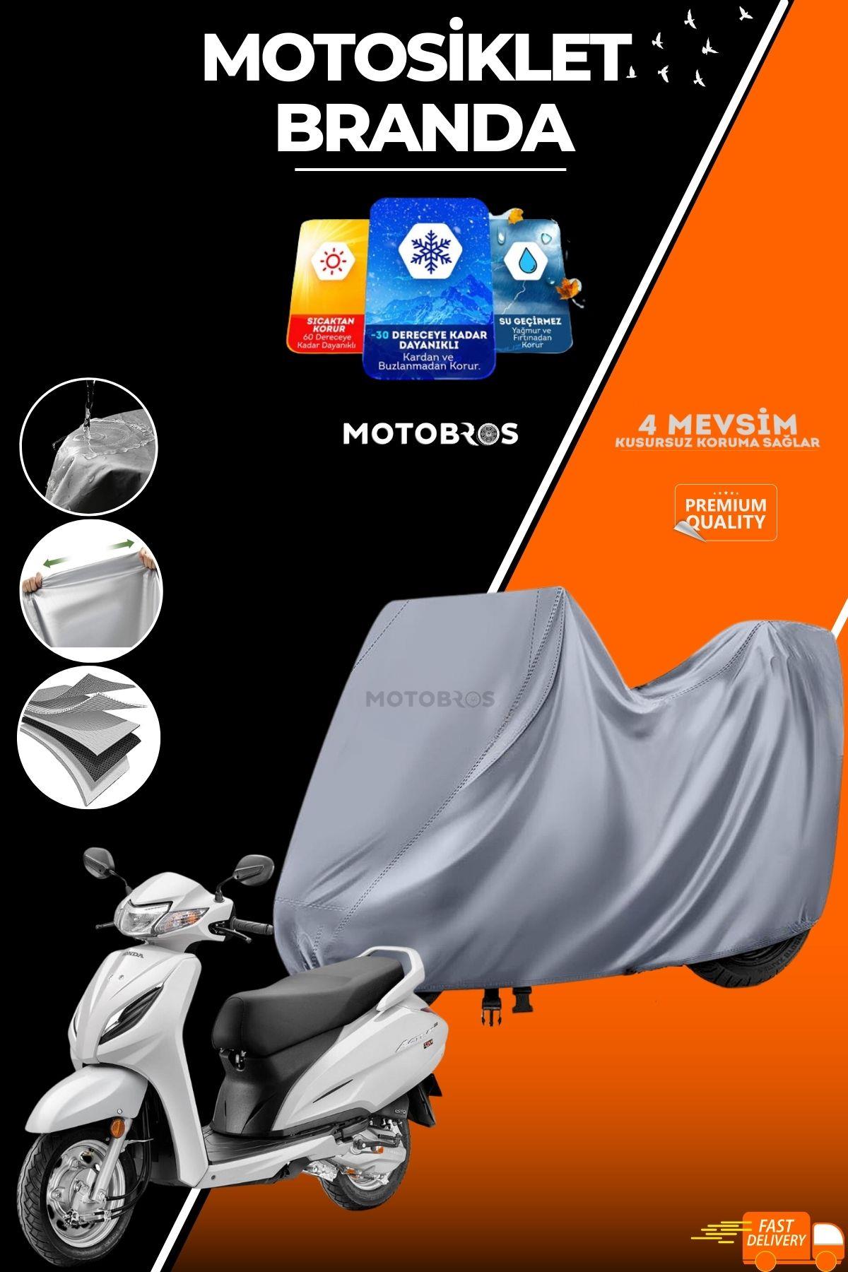 HONDA ACTIVA Uyumlu Motosiklet Brandası (EN KALIN) Kumaş Ömürlük Kullanım (TOKALI)
