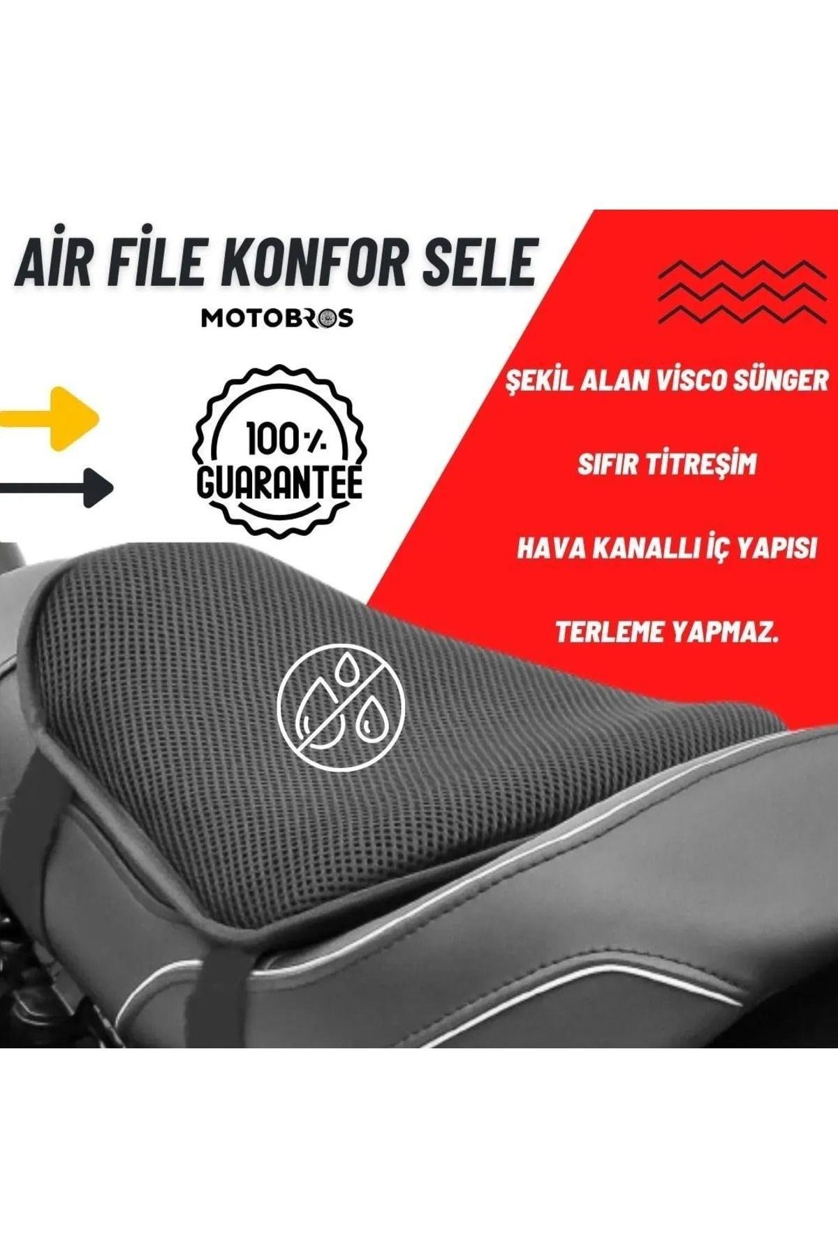 Honda Dio Uyumlu Airfile Konfor Sele Mevsimlik Terletmez (Deri Sele Kılıfı Hediye)