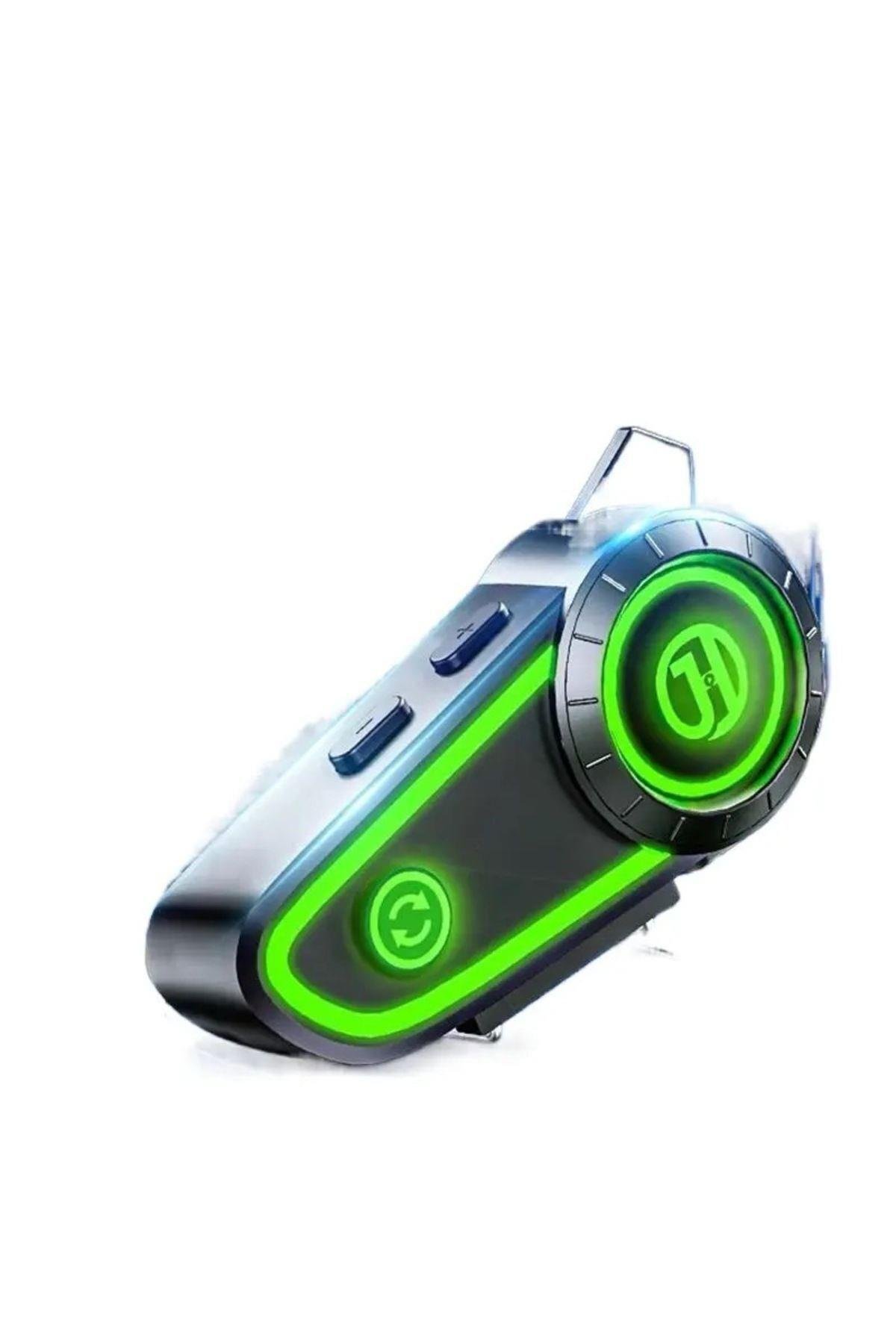 Kask Kulaklık Rgb Işıklı Motosiklet Bluetooth Kulaklık Mah Batarya Led Işık