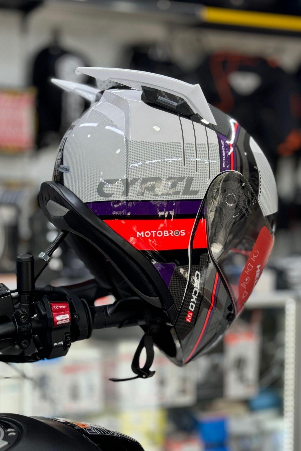 Kask Spoiler Aerodinamik Spoiler Universal Beyaz 2 Adet