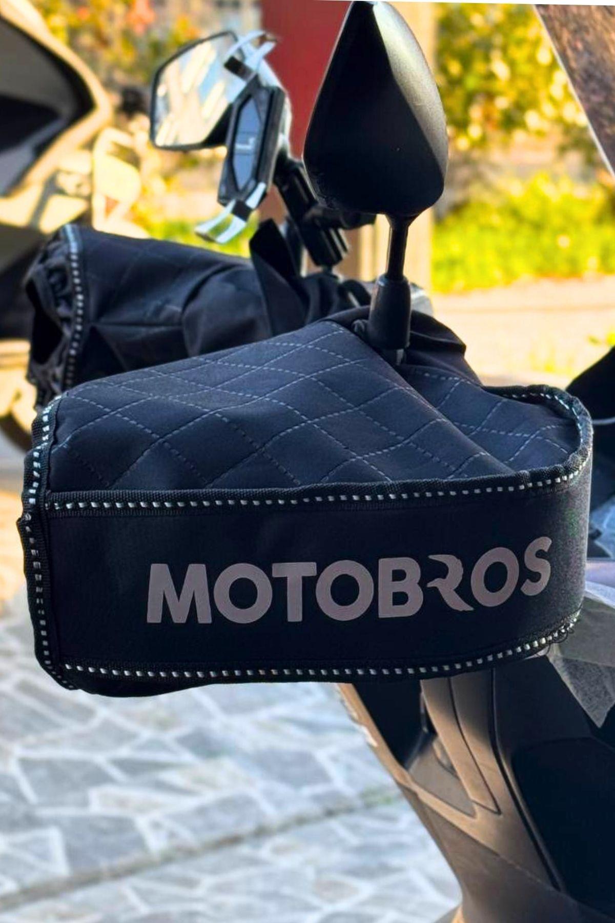 Kuba Chia Motosiklet El Koruma Kılıfı Reflektörlü ve İçi Yünlü Su Geçirmez Elcik