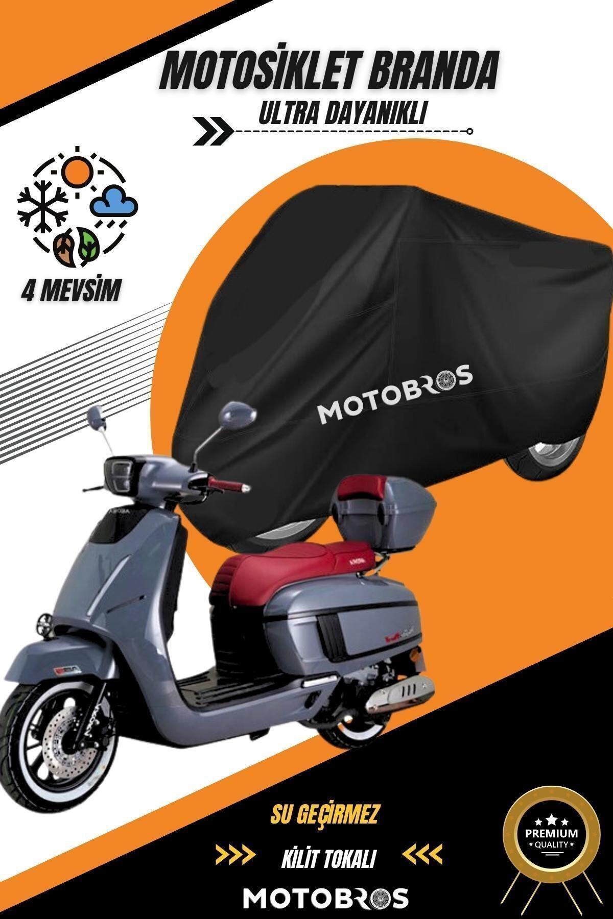 Motosiklet Branda Arora Mojito Pro S Siyah Su Geçirmez Dayanıklı (EN KALIN) Kumaş Ömürlük Kullanım