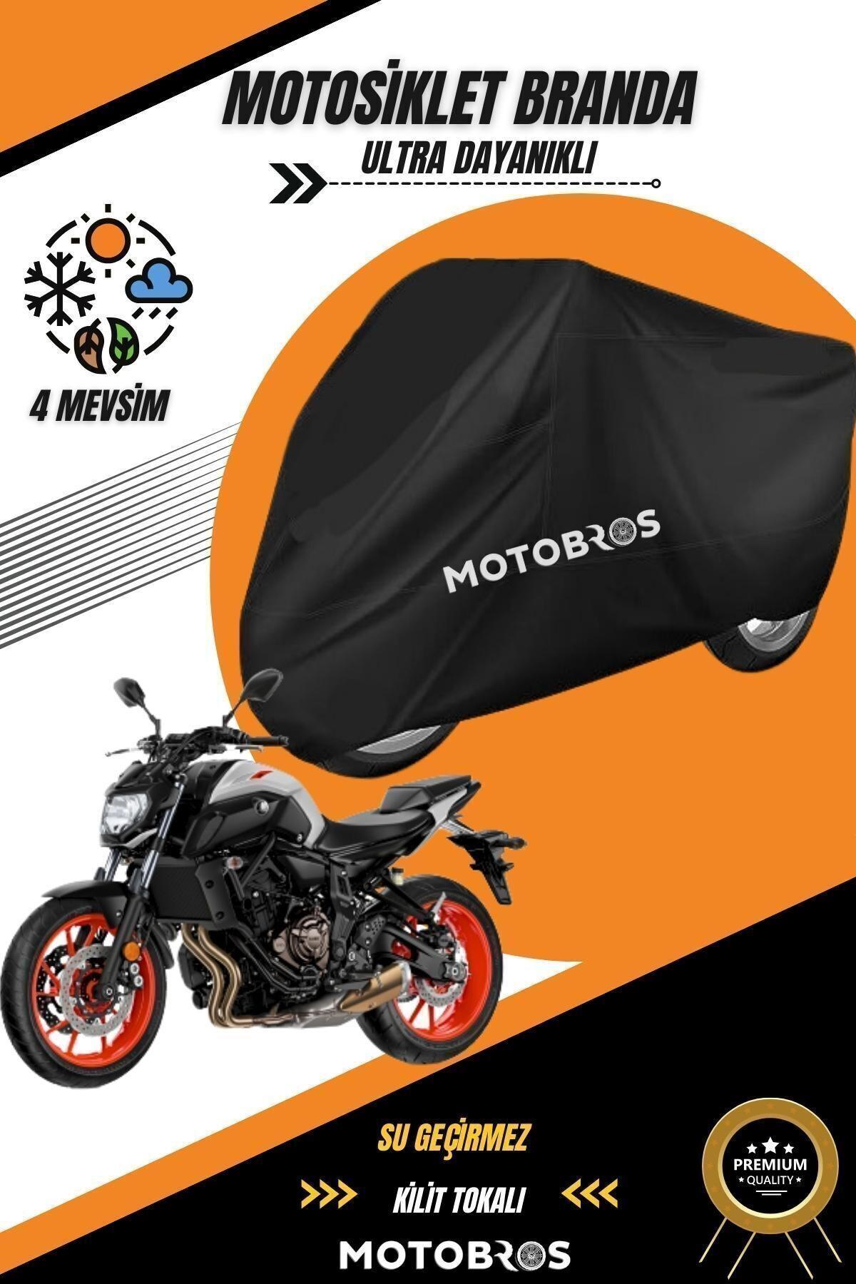 Motosiklet Branda Yamaha Mt 07 Siyah Su Geçirmez Dayanıklı (EN KALIN) Kumaş Ömürlük Kullanım