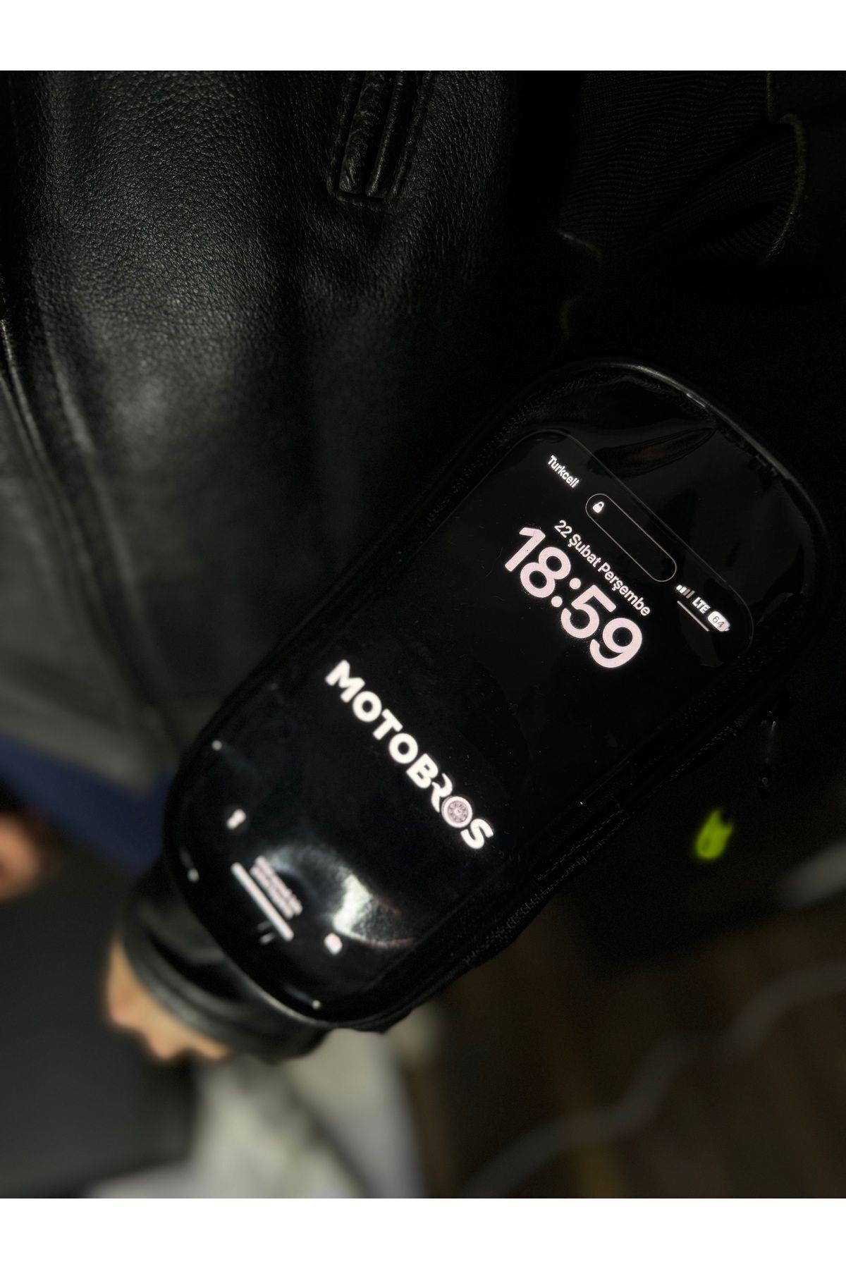 Motosiklet Kola Takılan Telefon Tutucu Kol Telefon Tutucu Su Geçirmez 6.7