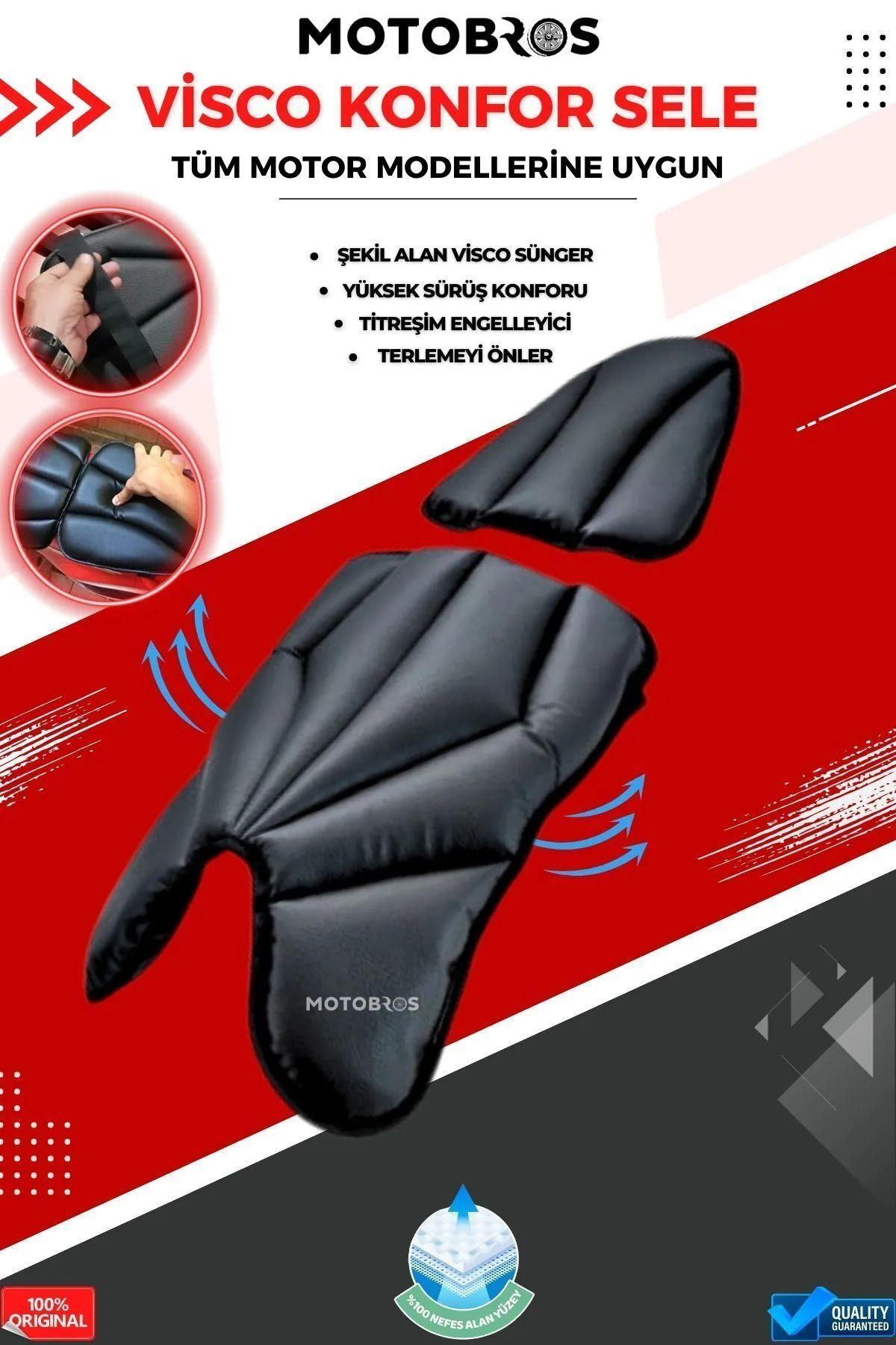 Spacy - Activa Es - Alpha - 50cc Scooter Motosiklet Visco Süngerli Deri Konfor Sele Kılıfı