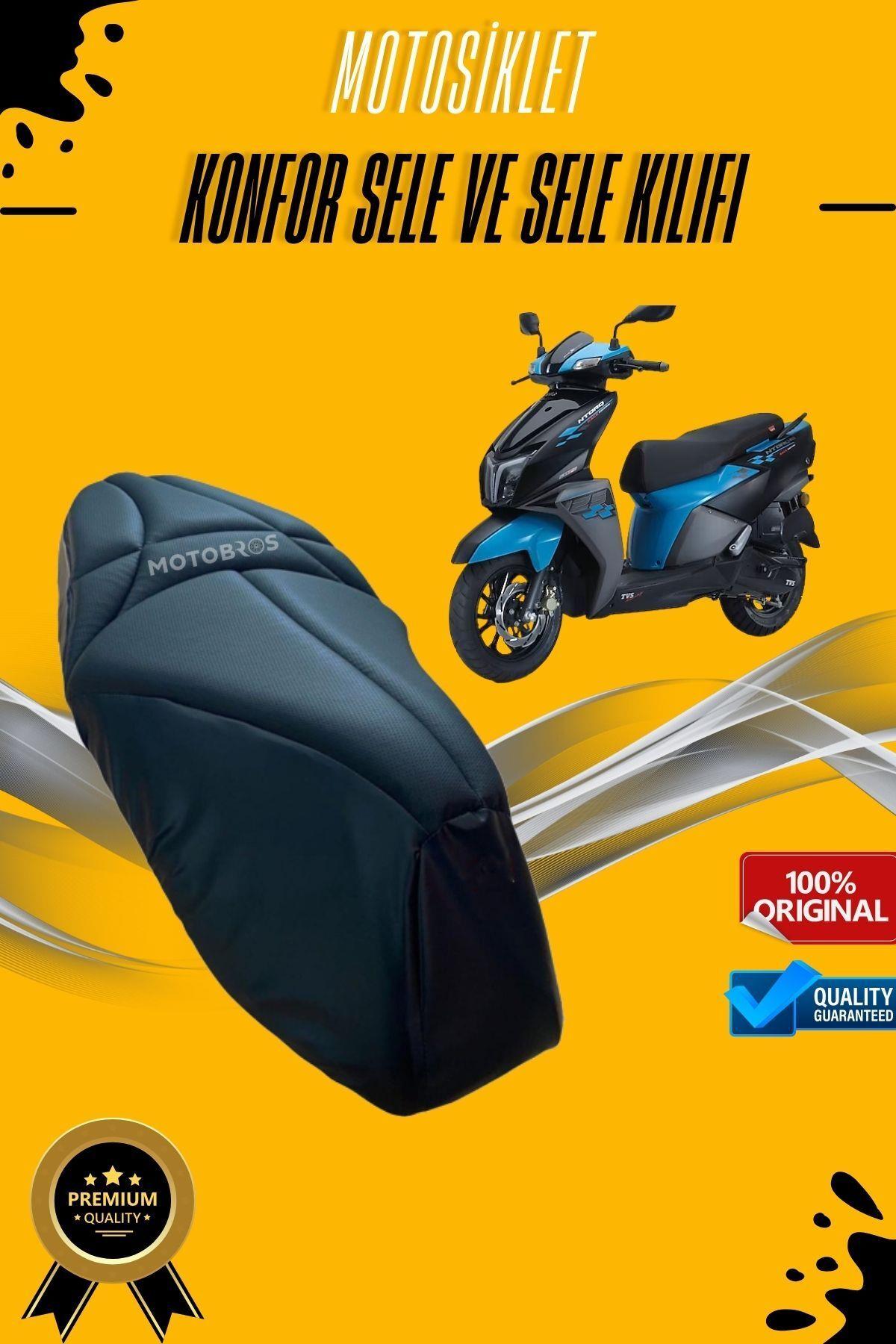 TVS Ntorq 125  Uyumlu Konfor Sele Kılıfı Visco Süngerli (YIRTILMAYA DAYANIKLI)