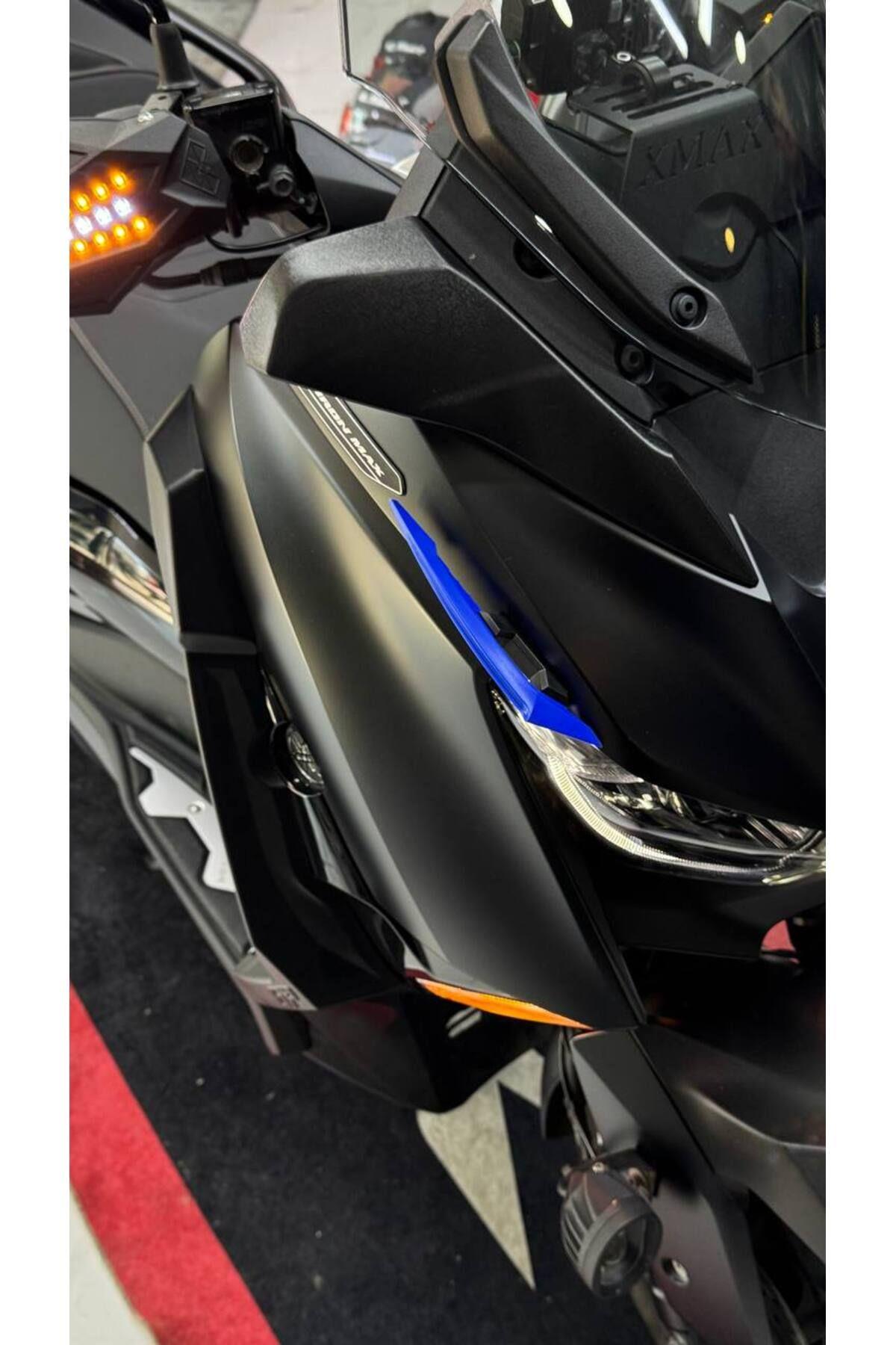 Universal Motosiklet Spoiler Mavi Tüm Motorlara Uygun Motosiklet Aksesuarı